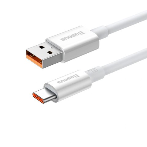 Kabel Baseus Superior Series USB-A - USB-C 100W 1,5m - biały