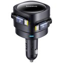Ładowarka samochodowa Baseus Enjoyment Max 60W z dwoma zwijanymi kablami USB-C - czarna