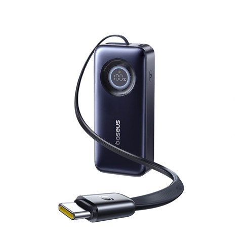Powerbank Baseus EnerCore CR11 20000mAh 67W ze zwijanym kablem USB-C - czarny