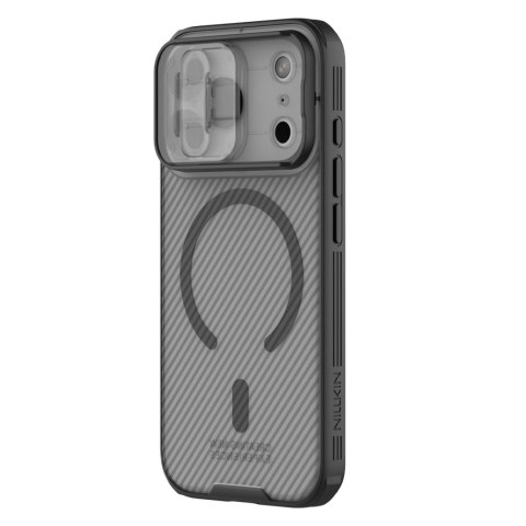 Etui Nillkin CamShield Pro kompatybilne z MagSafe na iPhone 17 Pro Max - przezroczysto-czarne