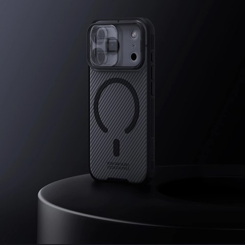 Etui Nillkin CamShield Pro kompatybilne z MagSafe na iPhone 17 Pro Max - przezroczysto-czarne