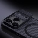 Etui Nillkin CamShield Pro kompatybilne z MagSafe na iPhone 17 Pro Max - przezroczysto-czarne