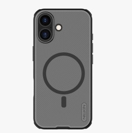 Etui Nillkin Super Frosted Shield Pro Magnetic kompatybilne z MagSafe na iPhone 17 - półprzezroczyste-czarne
