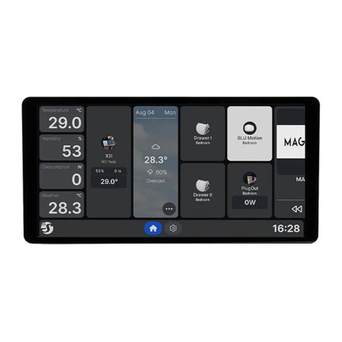 Panel sterowania 6.95" Shelly Wall Display X2i WiFi/BLU (czarny)