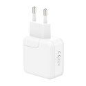 Ładowarka sieciowa MX Burst GaN PD 35W, 2xUSB-C + kabel PD 20W C/Lightning, WHITE/BIAŁY