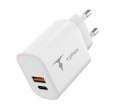 Ładowarka sieciowa T-PHOX GLORY 45W USB/USB-C WHITE