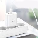 Ładowarka sieciowa T-PHOX SPEEDY USB-C 20W/USB 18W PD QC + KABEL LIGHTNING 1M BIAŁA/WHITE