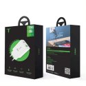 Ładowarka sieciowa T-PHOX SPEEDY USB-C 20W/USB 18W PD QC + KABEL LIGHTNING 1M BIAŁA/WHITE