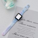 Pasek Silikonowy Apple Watch 38/40/41mm (97+110), BLUE / NIEBIESKI