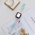 Pasek Silikonowy Apple Watch 38/40/41mm (97+110), COLORFUL / WIELOBARWNY