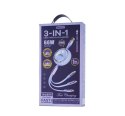 KABEL REMAX LINON SERIES 66W 3w1 USB-C/MICRO/LIGHTNING RC-C029 PURPLE
