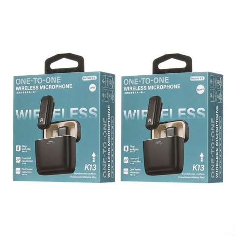 MIKROFON REMAX K13 NA KLIPSIE USB-C BLACK