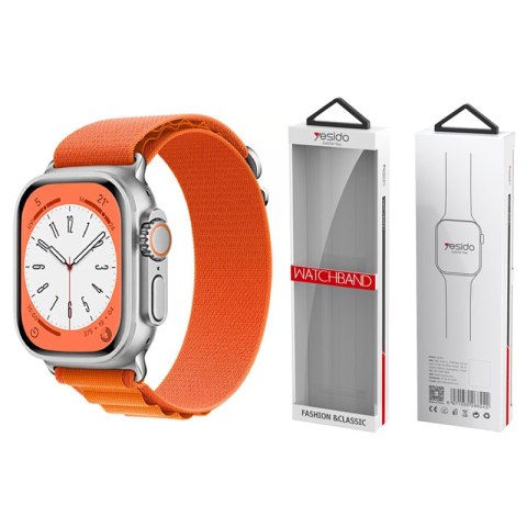 Yesido WB24 Pasek Sportowy do Apple Watch Loop 38/40/41 ORANGE/POMARAŃCZOWY