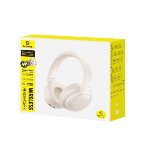 Baseus Bass BH1 Lite Bezprzewodowe Słuchawki Biały