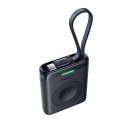 Baseus EnerFill FW11 Przenośna Ładowarka Bezprzewodowa do Apple Watch z Wbudowanym Kablem 5W Czarny