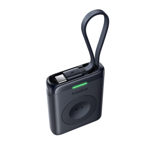 Baseus EnerFill FW11 Przenośna Ładowarka Bezprzewodowa do Apple Watch z Wbudowanym Kablem 5W Czarny