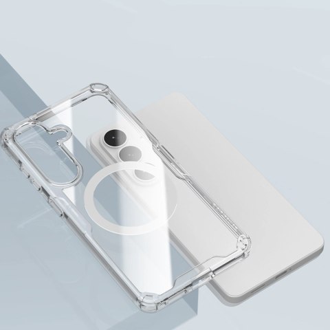 Etui Nillkin Nature TPU Pro kompatybilne z MagSafe na Samsung Galaxy S26 - białe