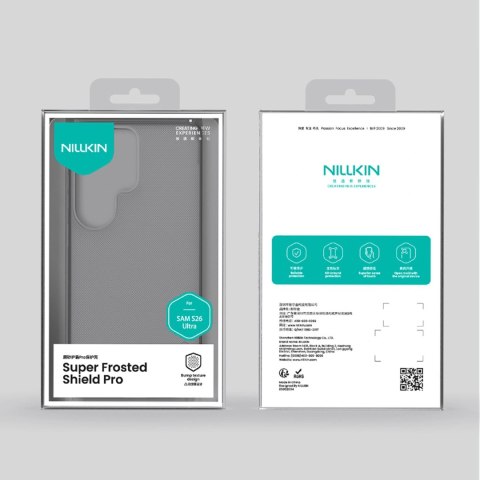 Etui Nillkin Super Frosted Shield Pro Magnetic kompatybilne z MagSafe na Samsung Galaxy S26 - półprzezroczysto-czarne