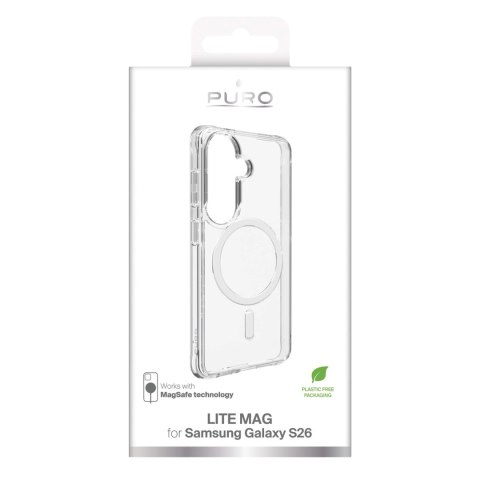 Etui Puro LITE MAG na Samsung Galaxy S26 kompatybilne z MagSafe - przezroczyste