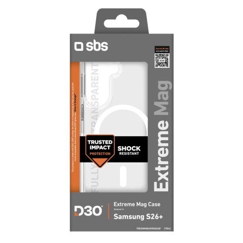 Etui SBS D3O Extreme na Samsung Galaxy S26 Plus kompatybilne z MagSafe - przezroczyste