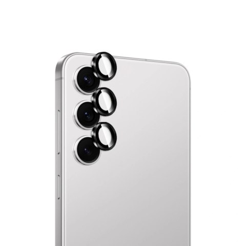 Szkło hartowane Puro na tylną kamerę do Samsung Galaxy S26/S26 Plus - z czarną ramką
