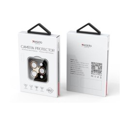 Yesido Lens Protector WB27 do iPhone 16 Pro Max, SILVER / SREBRNY