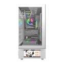 Obudowa komputerowa DarkFlash DS950V z wyświetlaczem (biała) + 6 wentylatorów