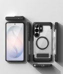 Etui Ringke UX Magnetic MagSafe na Samsung Galaxy S26 Ultra - przezroczysto-czarne