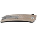 Nóż składany Bestech Swift Beige Micarta, Satin/Black D2 (BG30C-2)