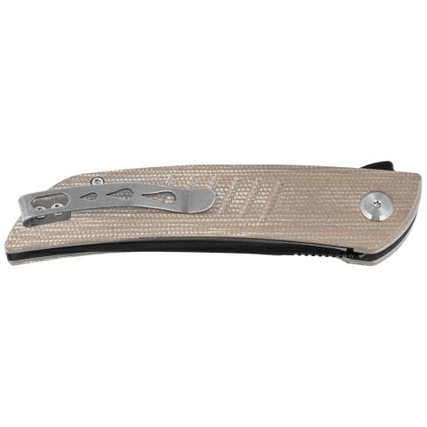 Nóż składany Bestech Swift Beige Micarta, Satin/Black D2 (BG30C-2)