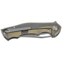 Nóż składany Bestech Tercel Retro Gold/Gray Titanium, Stonewashed CPM S35VN (BT1708A)