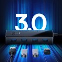 Hub USB-C Baseus PioneerJoy 4xUSB-A 3.0 - szary