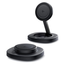 Ładowarka indukcyjna Baseus EnerFill FF11 15W składana z ładowarką sieciową 20W i kablem USB-C 1m - czarna