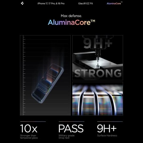 Szkło hartowane Spigen Glas.tR EZ Fit Privacy na iPhone 16 Pro / 17 / 17 Pro - 2 szt.