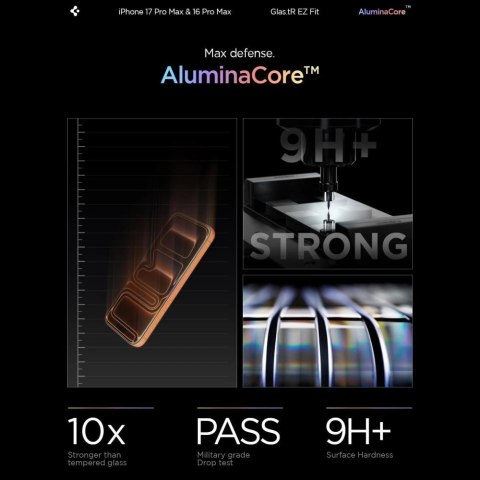 Szkło hartowane Spigen Glas.tR EZ Fit na iPhone 16 Pro Max / 17 Pro Max - 2 szt.