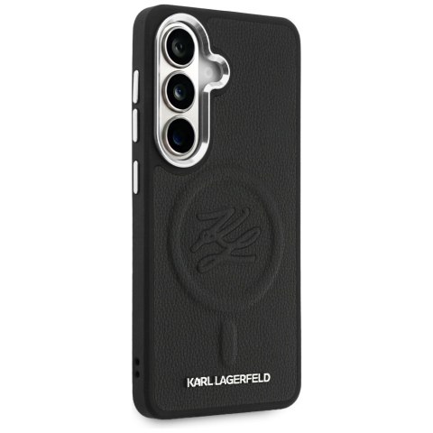 Karl Lagerfeld nakładka Embossed Ring Initials MagSafe do Samsung Galaxy S26 Plus czarna