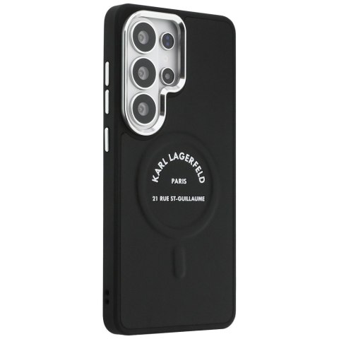Karl Lagerfeld nakładka Embossed Ring RSG Logo MagSafe do Samsung Galaxy S26 Ultra czarna