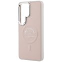 Karl Lagerfeld nakładka Embossed Ring RSG Logo MagSafe do Samsung Galaxy S26 Ultra różowa