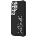 Karl Lagerfeld nakładka Grained Signature Metal Resin Logo do Samsung Galaxy S26 Ultra czarna