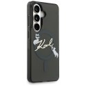 Karl Lagerfeld nakładka IML KC Script MagSafe do Samsung Galaxy S26 Plus czarna