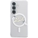 Karl Lagerfeld nakładka IML KC Script MagSafe do Samsung Galaxy S26 Plus przezroczysta