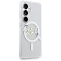 Karl Lagerfeld nakładka IML KC Script MagSafe do Samsung Galaxy S26 Plus przezroczysta