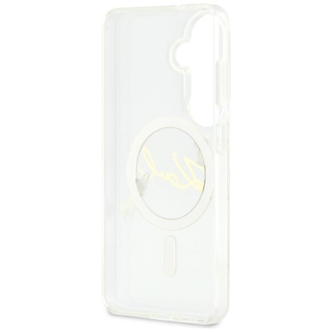 Karl Lagerfeld nakładka IML KC Script MagSafe do Samsung Galaxy S26 Plus przezroczysta