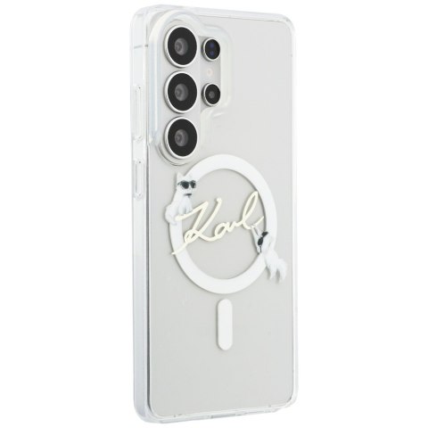 Karl Lagerfeld nakładka IML KC Script MagSafe do Samsung Galaxy S26 Ultra przezroczysta