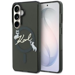 Karl Lagerfeld nakładka IML KC Script MagSafe do Samsung Galaxy S26 czarna