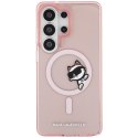 Karl Lagerfeld nakładka IML Peekaboo Choupette MagSafe do Samsung Galaxy S26 Ultra różowa