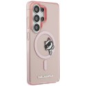 Karl Lagerfeld nakładka IML Peekaboo Choupette MagSafe do Samsung Galaxy S26 Ultra różowa