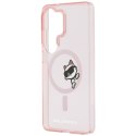Karl Lagerfeld nakładka IML Peekaboo Choupette MagSafe do Samsung Galaxy S26 Ultra różowa