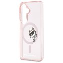 Karl Lagerfeld nakładka IML Peekaboo Choupette MagSafe do Samsung Galaxy S26 różowa
