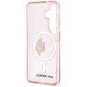 Karl Lagerfeld nakładka IML Peekaboo Choupette MagSafe do Samsung Galaxy S26 różowa